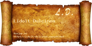 Lidolt Dulcinea névjegykártya